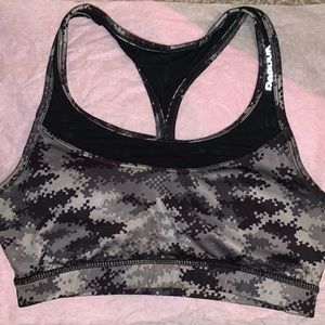 Block Camo print sports bra